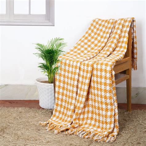Cazimo Soft Chenille Cotton Throws for Sofa & Bed - 50 * 60 inches ...