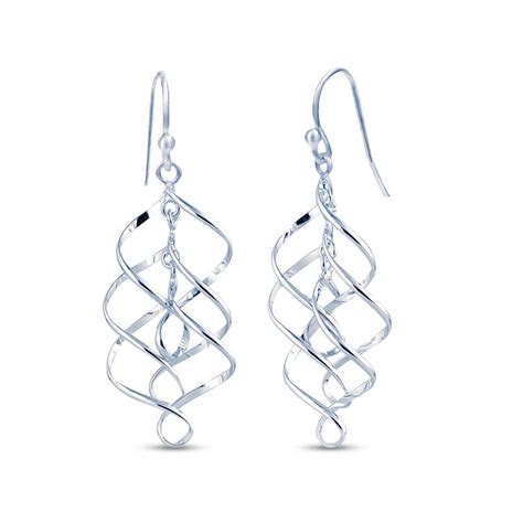 LeCalla - Buy 925 Sterling Silver Infinity Knot Twist French-Wire Drop ...