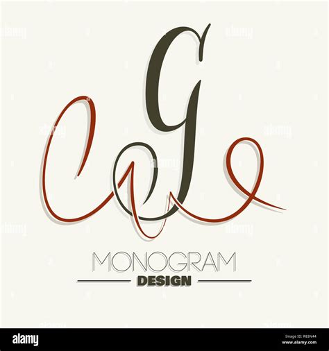 Letter G - calligraphy monogram design Stock Vector Image & Art - Alamy