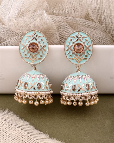 Rukmani Kundan Jhumki-M – Krishaz Wholesale