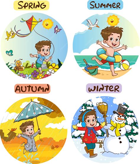The Four Seasons Cartoon