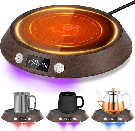 Amazon.com: Kepwam Coffee Mug Warmer – 55W Fast Heating Coffee Warmer, 3 Temperature Settings up ...