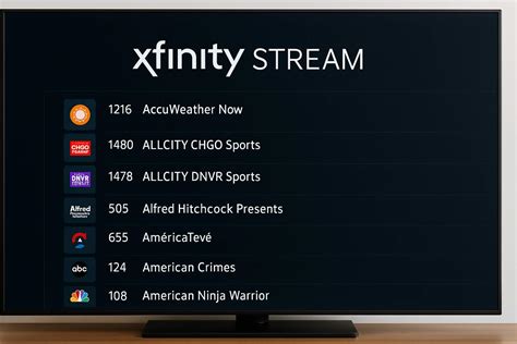 Image result for Xfinity Channels