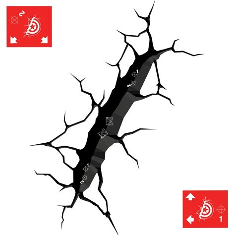 Buy 3D Deco Light FX Avengers Replacement Crack Wall sticker Led Wall ...