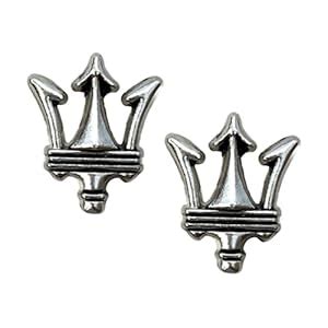 FURE Trident Metal Collar Pins (Rhodium) for Men and Women : Amazon.in ...
