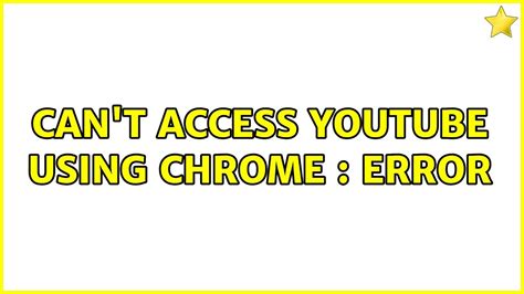 Image result for Chorme YouTube Error