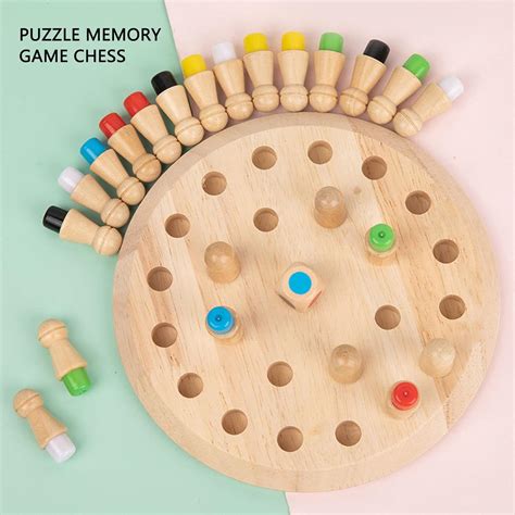 Buy LISND Matching Chess Sets Funny Wooden Chess Set with Matches Daily ...