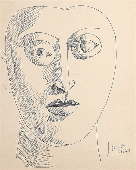 Untitled (Head) by F. N. Souza, 1949, Pen and Ink | Prinseps