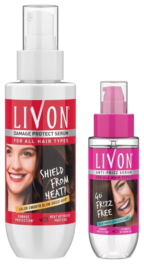 Buy Livon Damage Protect Serum For Unisex Protection Upto 250°C & 2X ...