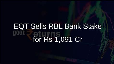 EQT Private Capital Asia Sells Entire Stake in RBL Bank for Rs 1,091 Cr ...