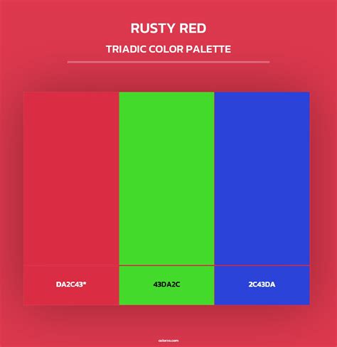 Rusty Red color palettes - colorxs.com