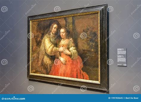 The Jewish Bride, a Famous Painting by Rembrandt Van Rijn Editorial ...
