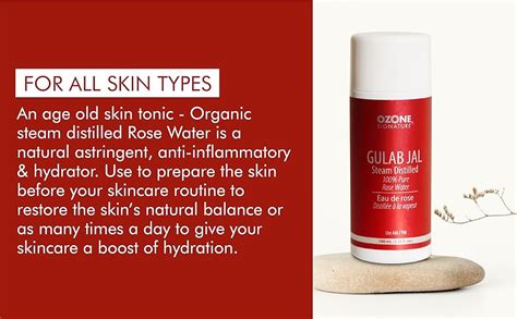 Ozone Signature Gulab Jal | Rose Water For Men & Women | Pure Steam ...