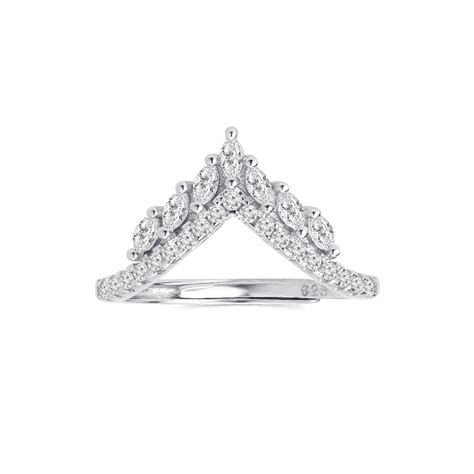 Regal Radiance Rhodium Plated 925 Sterling Silver Women's Ring – Zavya