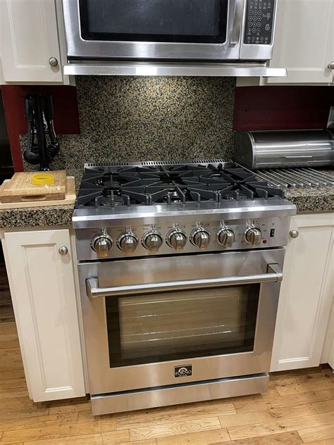 Forno 5-Piece Appliance Package - 36" Gas Range, 56" Pro-Style Refrige ...