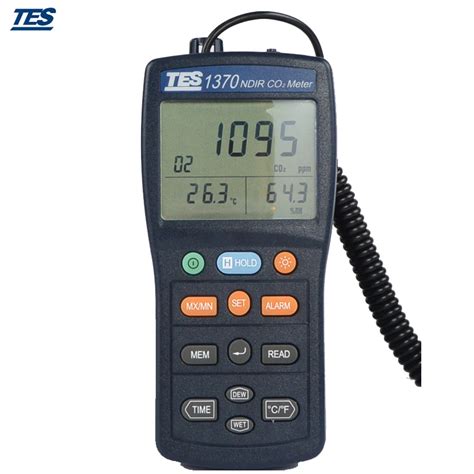 TES1370 Handheld NDIR CO2 Analyzer 0 6000ppm Carbon Dioxide Gas Tester ...