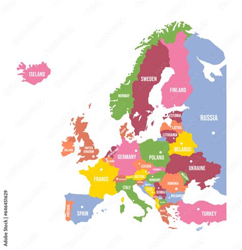 Detailed Map of Europe 的图像结果