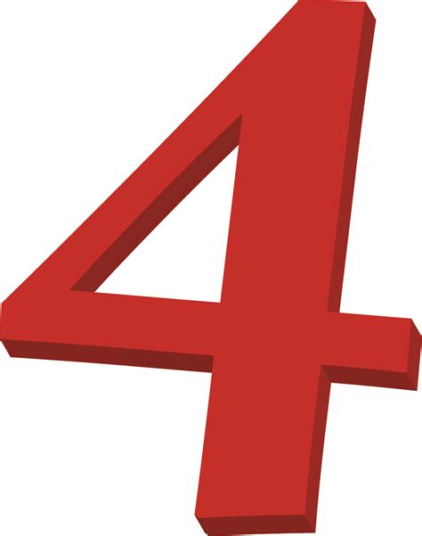 Red Number 4