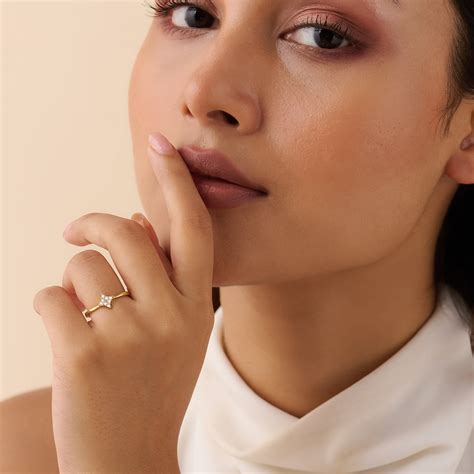 A Little Spark of Forever Gold Plated Ring (Adjustable) – Zavya