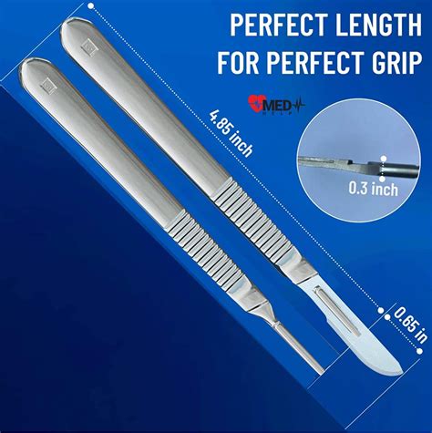 MedHelp Pack of 21 Surgical Blades #10 with Stainless Steel India | Ubuy