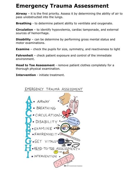 Emergency trauma assessment - NURS5500 - Studocu