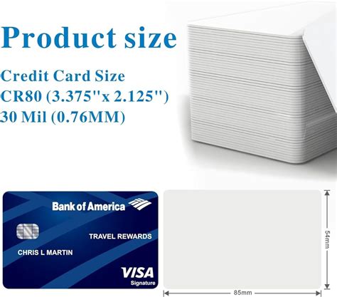 TimeskeyNFC 20 Pcs Blank PVC Cards CR80 30 Mil Graphic Quality India | Ubuy