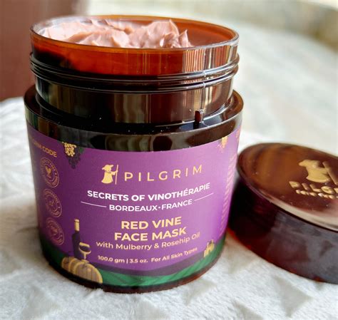Pilgrim Secrets of Vinotherapie Red Vine Face Mask Review - Influsser