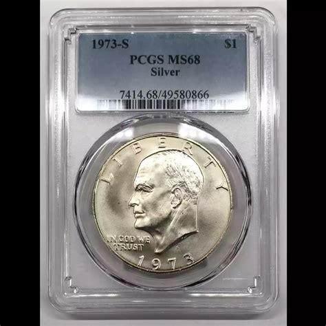 1973-S Silver Ike Eisenhower Dollar PCGS MS-68 Silver - Old Pueblo Coin
