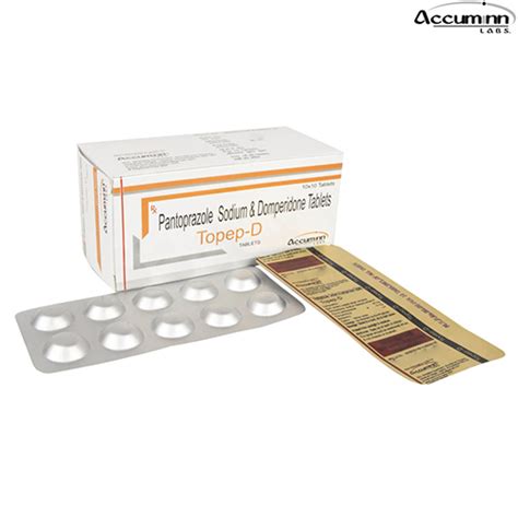 Topep D - Pantoprazole Sodium & Domperidone Tablets - Accuminn Labs