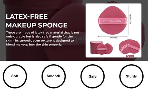MAYCREATE® 7Pcs Makeup Sponge Powder Puff Latex-free Makeup Puff ...