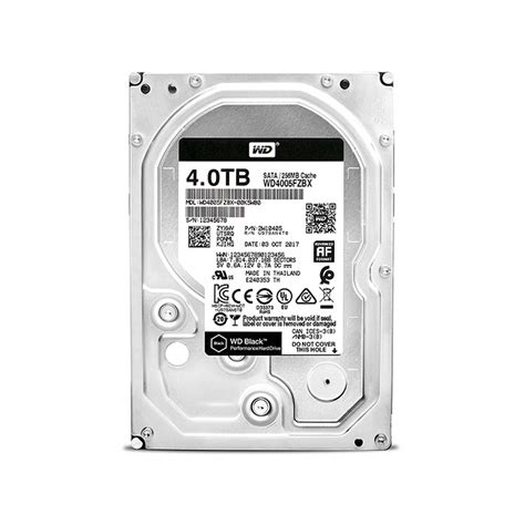 WESTERN DIGITAL DESKTOP HARD DRIVE 4TB BLACK -pcstudio