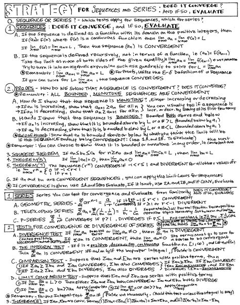 Calculus 2 Cheat Sheet