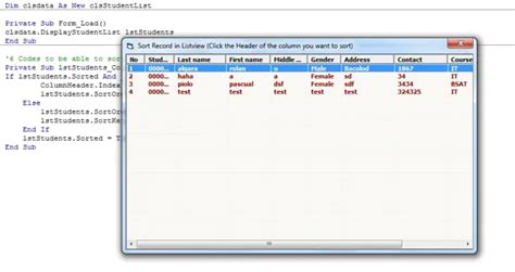 Visual Basic List View Example 的图像结果