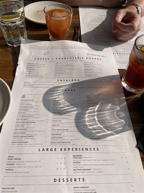 Menu at Spain Wine Bar, Ocean City, 13 St Louis Ave