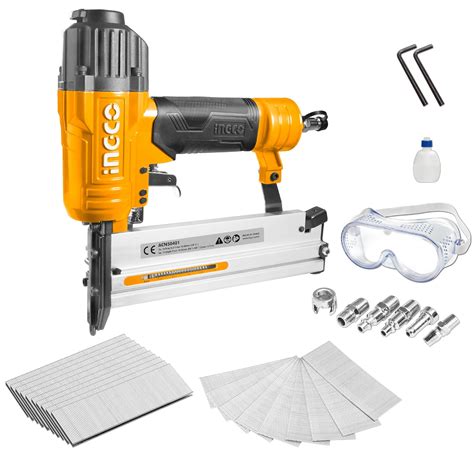 INGCO 2 In 1 Combo Brad Nailer, Nail Gun, Ga18 | 100pcs Capticaty | 4 ...