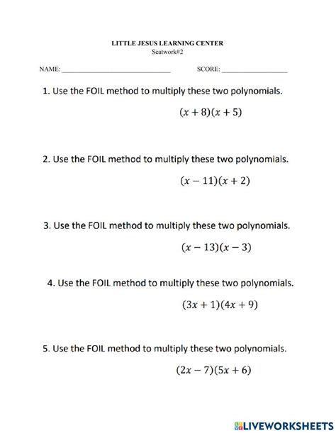 Image result for Math Foil Method