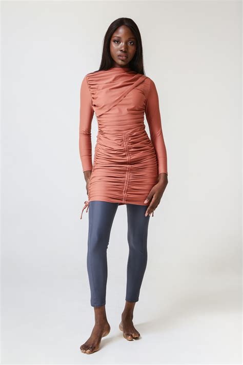 Isla Swim Dress BLACK | LANUUK Womens Modest Covered Burkini Swimwear