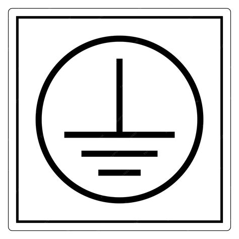 Earth Ground Sign Reflective Sign 的图像结果