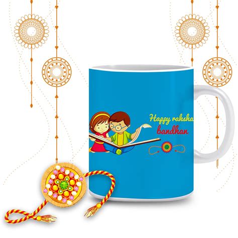 Buy Kiani Rakhi Gift for Brother - Rakshabandhan Coffee Mug with ...