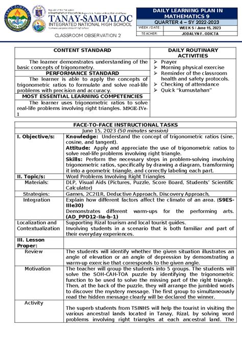 Word Problems Involving Right Triangles 的图像结果