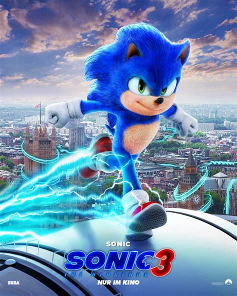 SONIC THE HEDGEHOG 3 - Character Poster | Sonic the hedgehog, Kino, Sonic