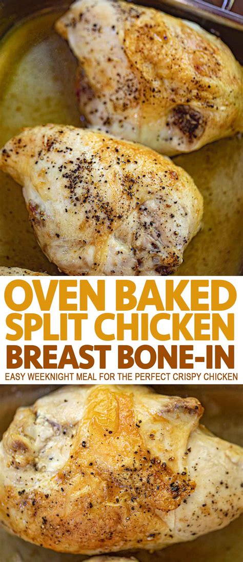 Oven Baked Split Chicken Breasts (Bone-In) - Dinner, then Dessert