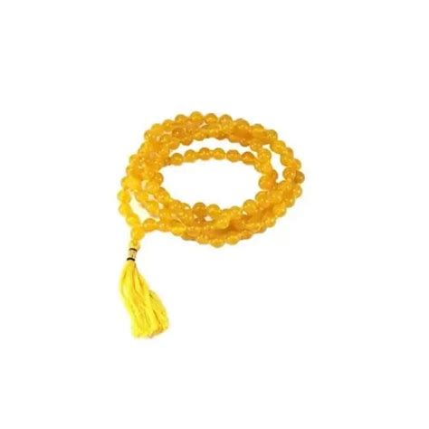Yellow Hakik Mala 6Mm | Vaidik Talk