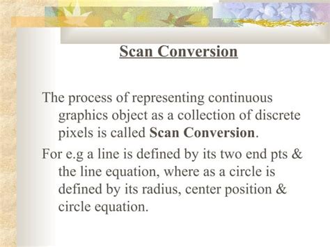 Scan Conversion in Computer Graphics and Multimedia 的图像结果
