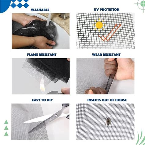 Classic Mosquito Net 120 GSM: Fiberglass Window Screen Roll | 150cm x ...