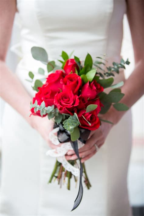 Bouquet of Red Roses for the Bride | Red rose bouquet wedding, Red rose ...