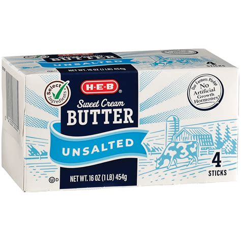 H-E-B Sweet Cream Unsalted Butter Sticks, 4 ct | Joe V's Smart Shop ...