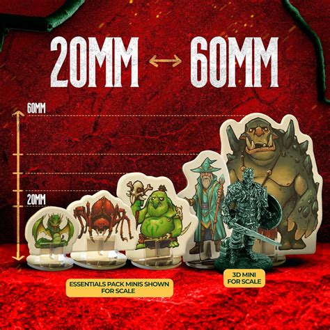 Wanderers Emporium Hard Flat Minis for DND Miniatures with Bases | 28mm ...