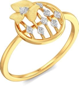 Joyalukkas Joyalukkas Diamond ring For Women 18kt Yellow Gold ring ...