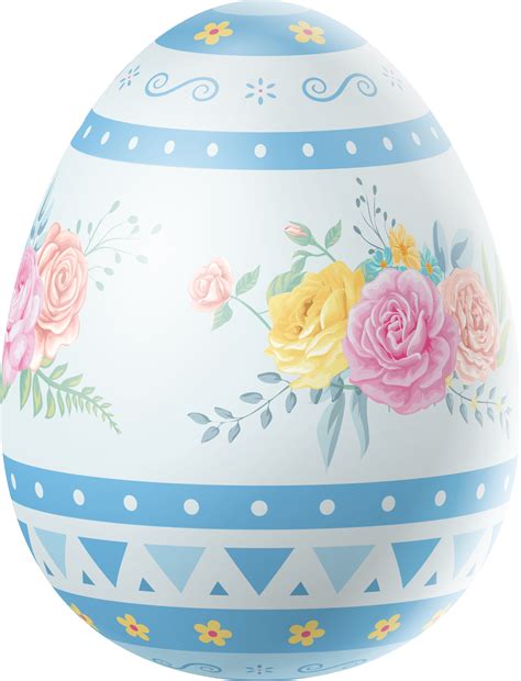 Happy Easter Day colorful egg rose isolated 15099437 PNG